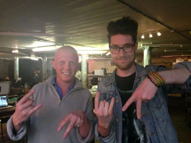 Max with Dan from Bastille